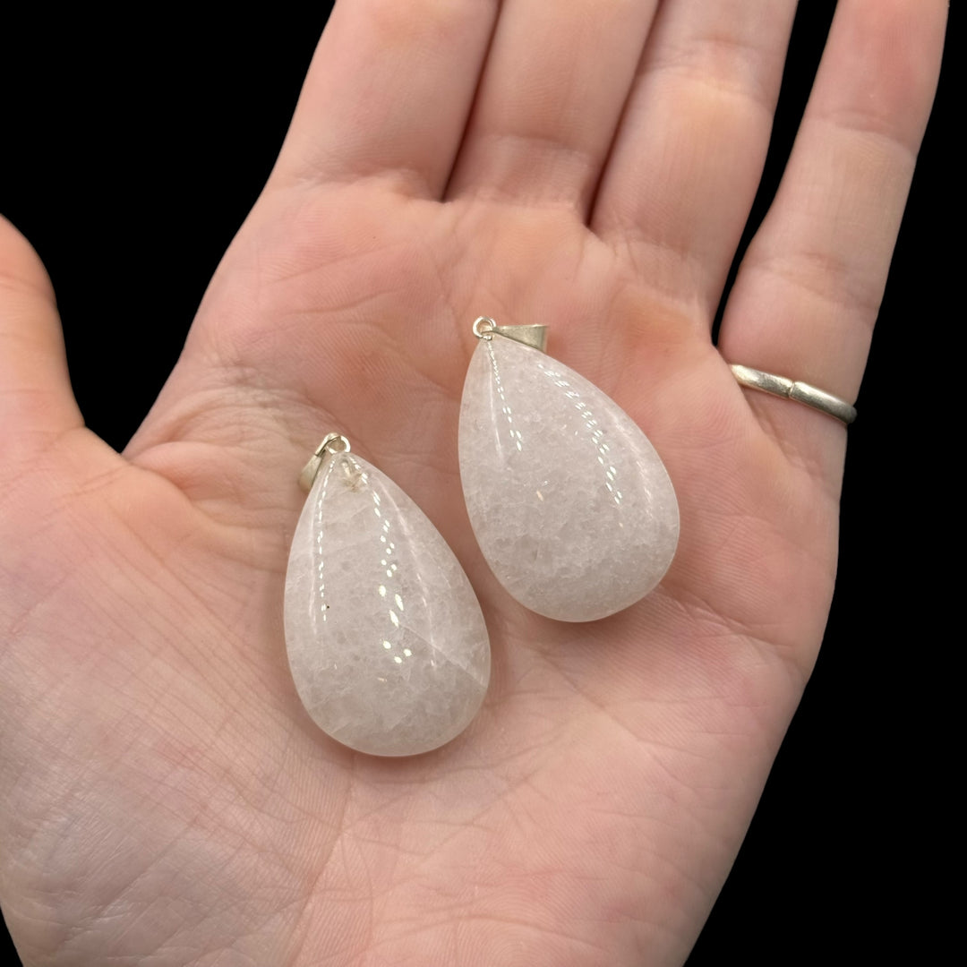 Quartz Teardrop Pendant