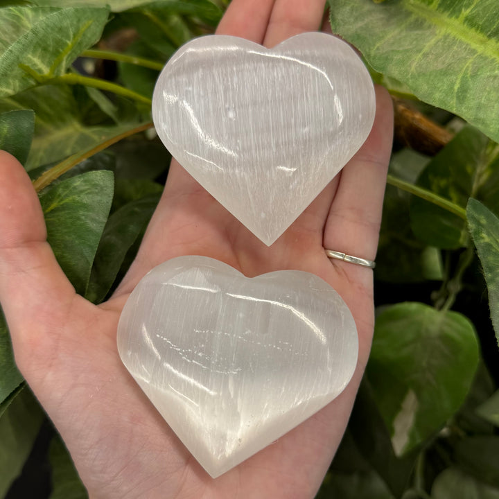 Selenite Puffy Heart 2.5"