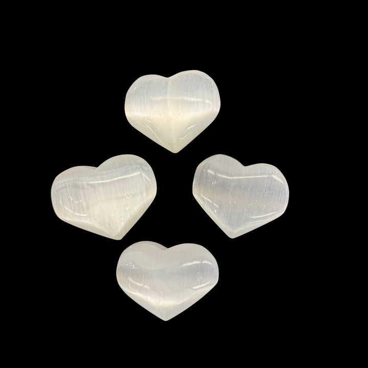 Selenite Puffy Heart 1.5-2"