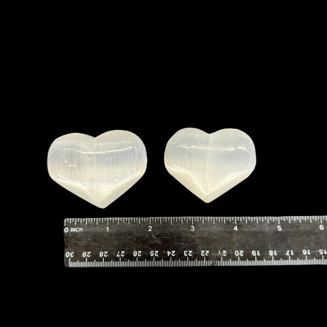 Selenite Puffy Heart 1.5-2"