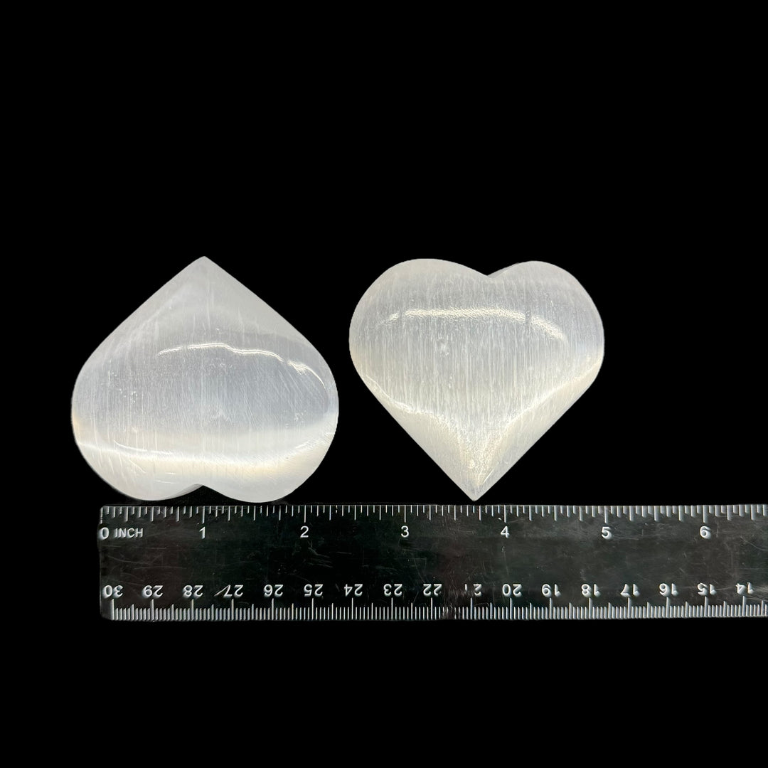 Selenite Puffy Heart 2.5"