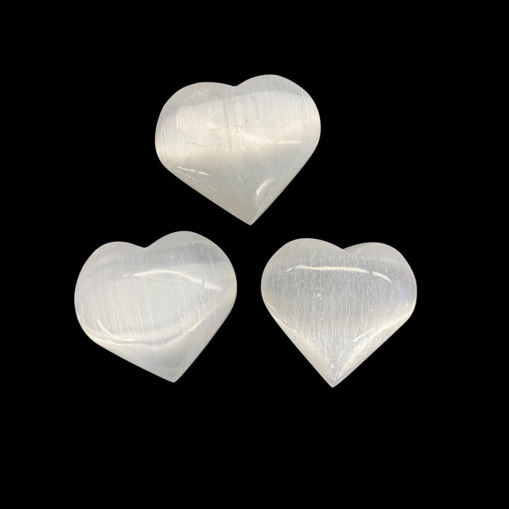 Selenite Puffy Heart 2.5"