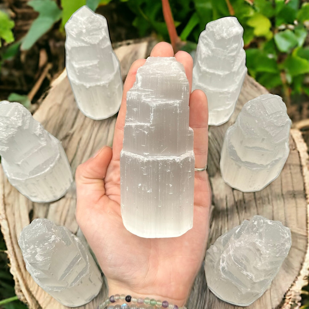 Selenite Tower (4") - Funky Stuff