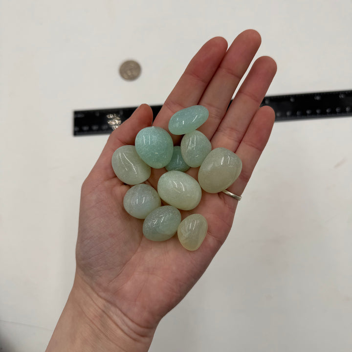 Aqua (Dyed) Agate Tumbled Stones 1 kg