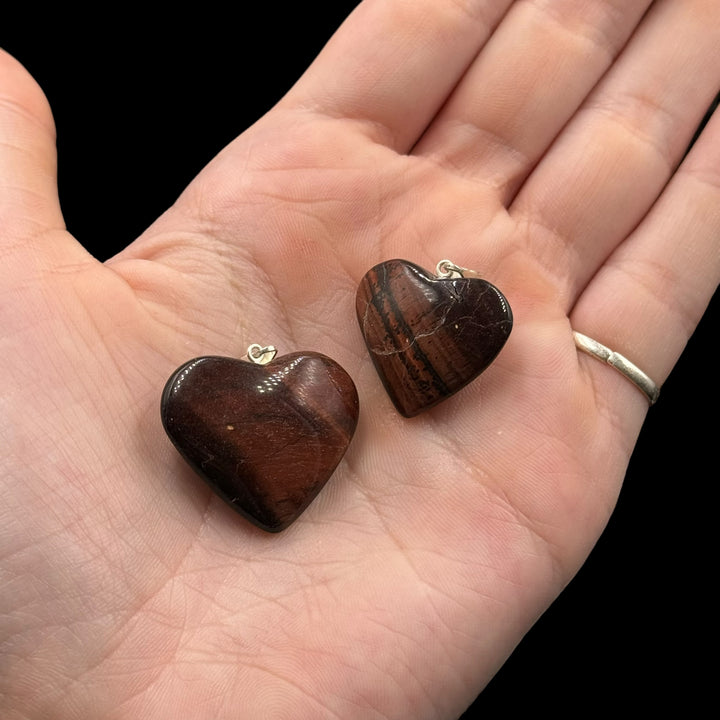 Red Tiger's Eye Heart Pendant