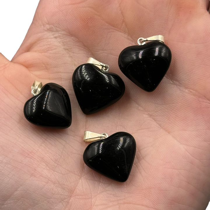 Obsidian Mini Heart Pendant