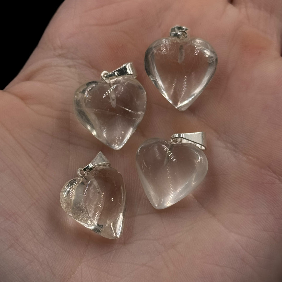 Quartz Mini Heart Pendant