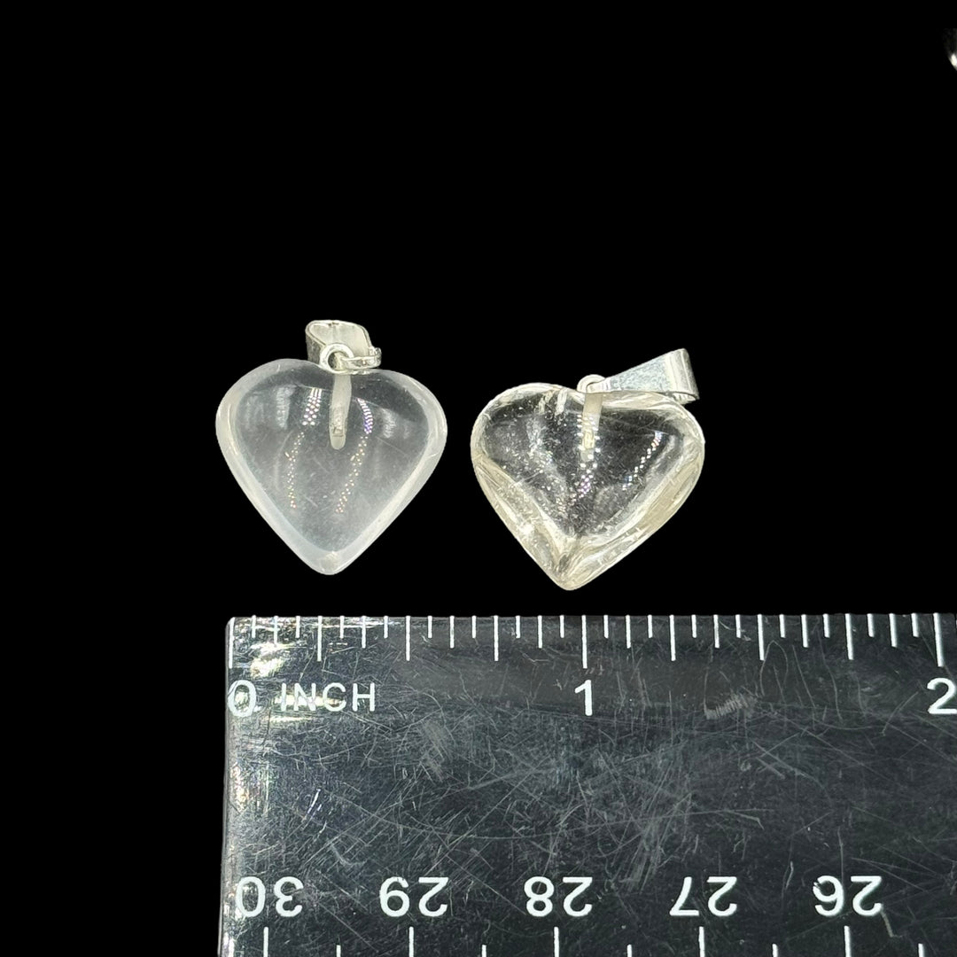 Quartz Mini Heart Pendant