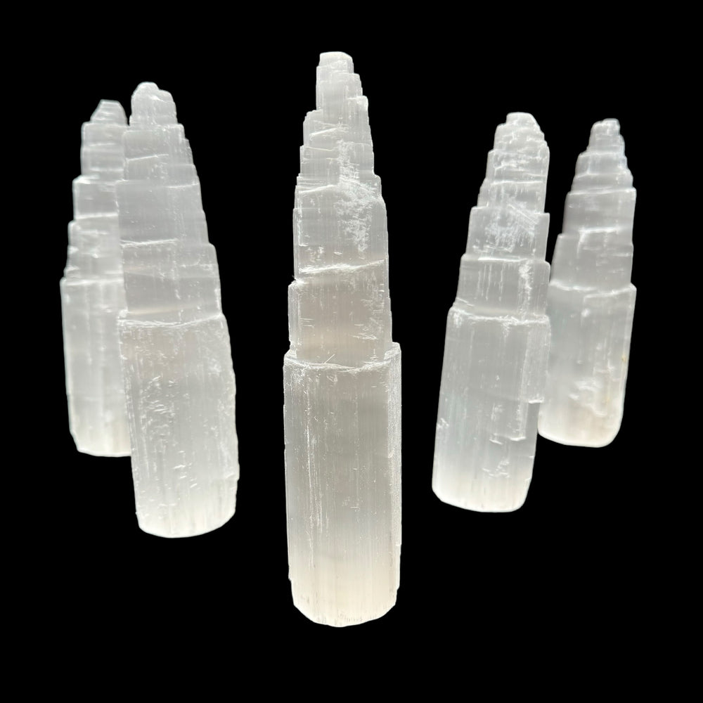 Selenite Tower (8") - Funky Stuff