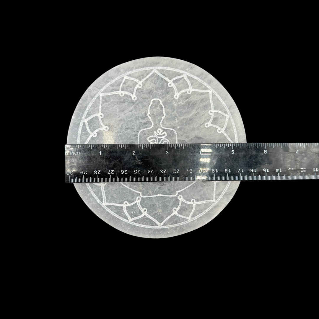 Selenite Charging Plate - Yogi 5.5"