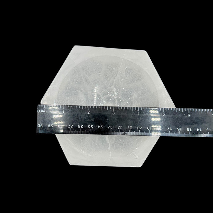 Selenite Hexagon Bowl 5.5"