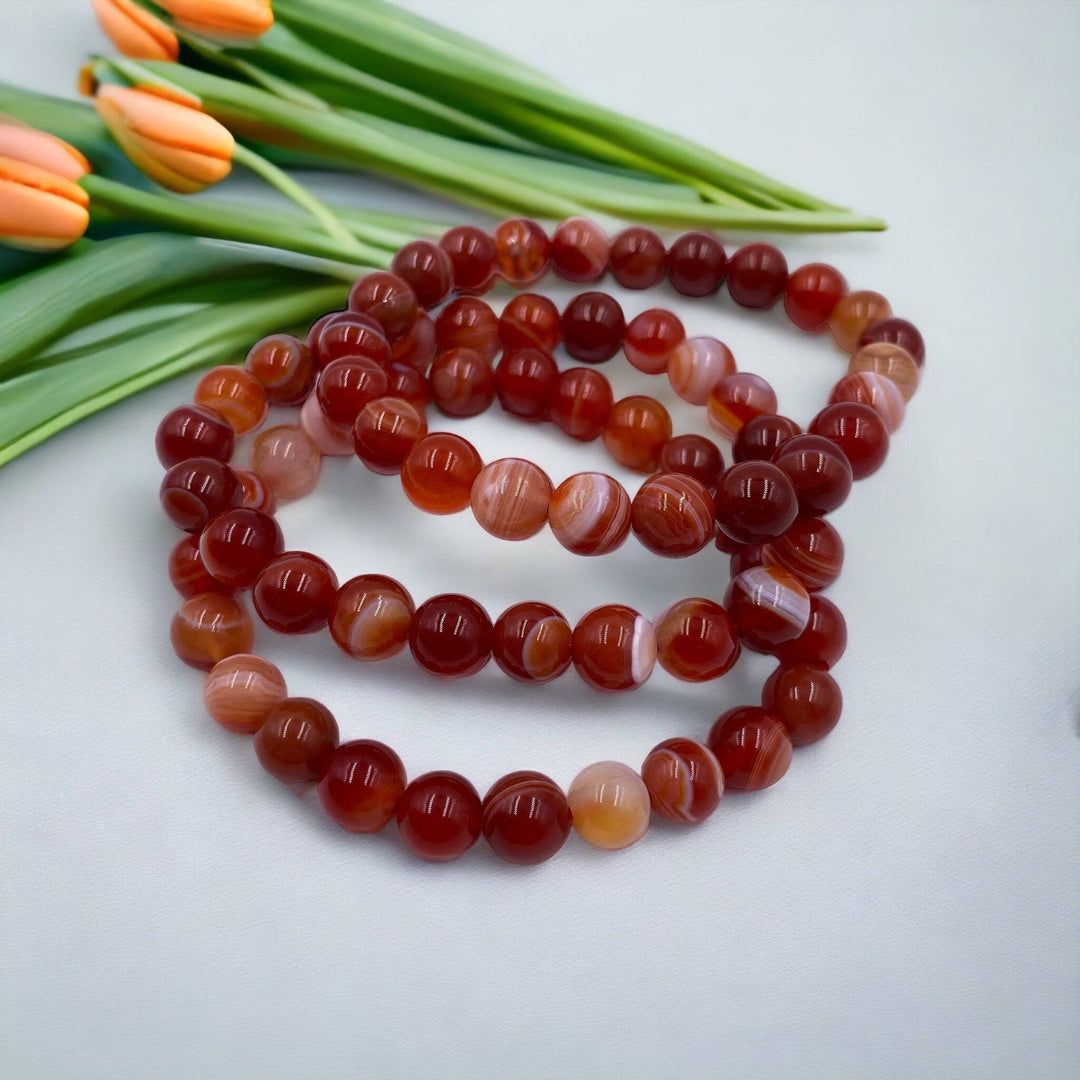 Banded Carnelian Bracelet - Funky Stuff