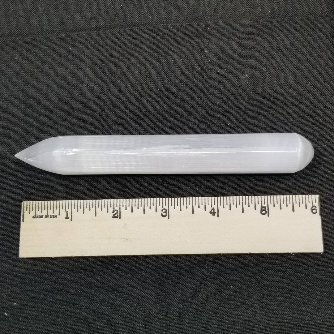 Selenite Wand - Round / Point - Funky Stuff