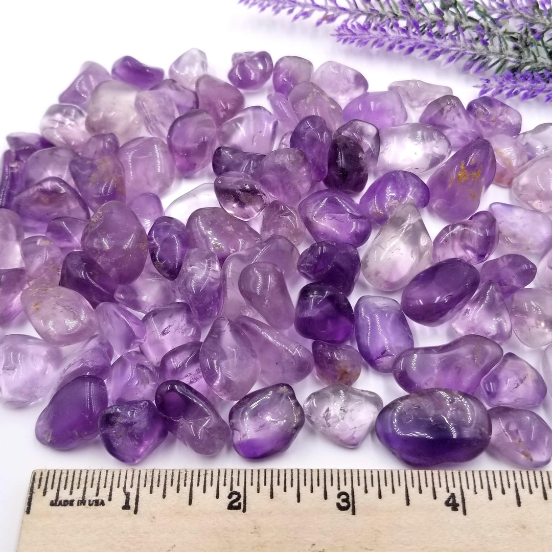 Amethyst Tumbled Stones  1 LB - Funky Stuff