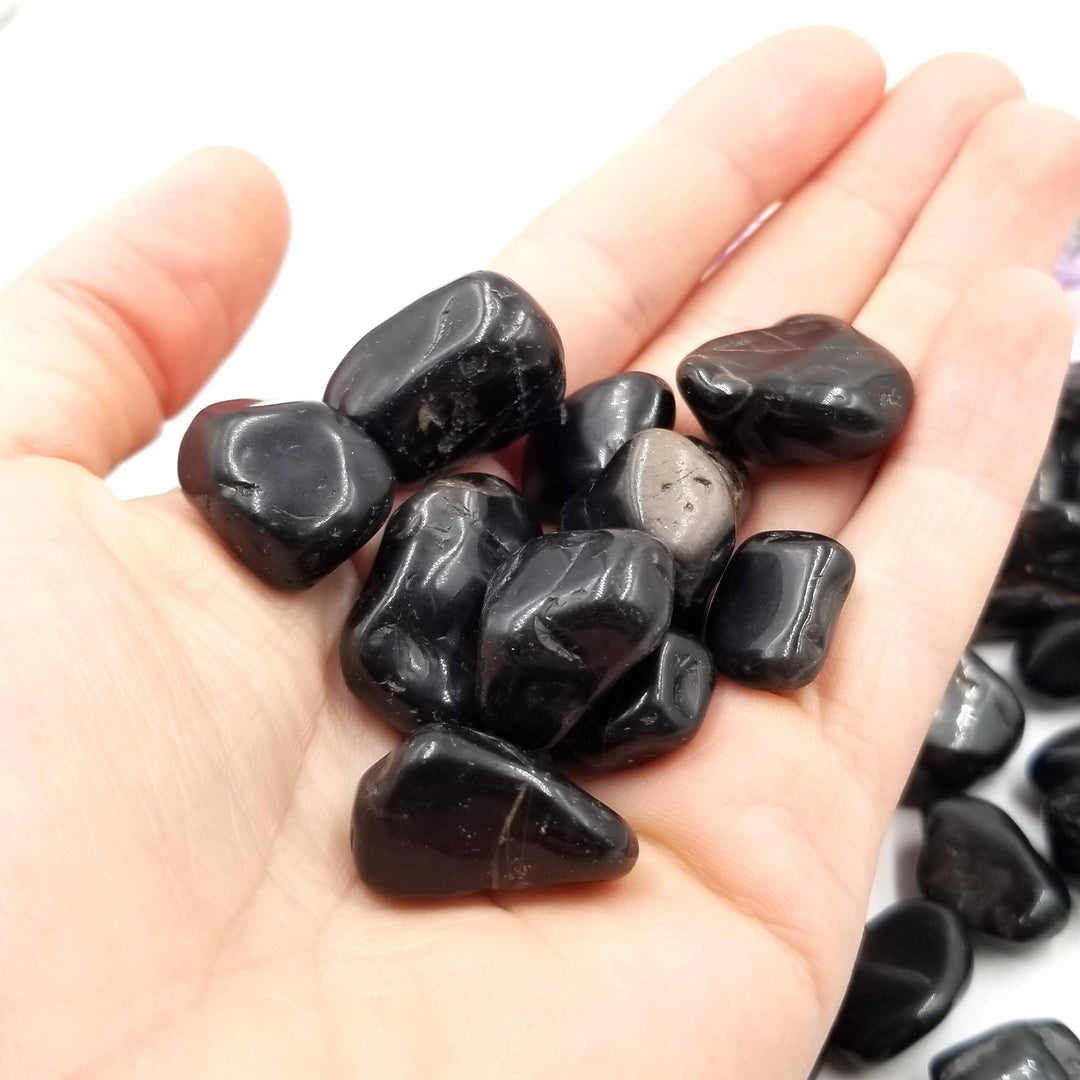 Black Onyx Tumbled Stones 1 LB - Funky Stuff