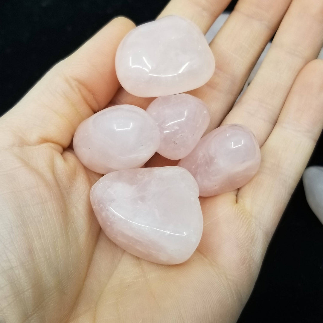 Rose Quartz Tumbled Stones 1 LB - Funky Stuff