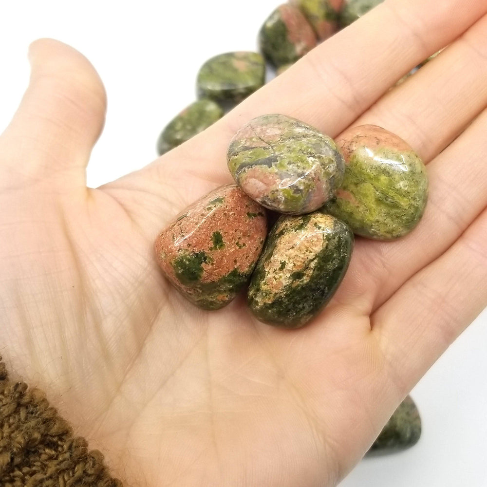 Unakite Tumbled Stones 1 LB - Funky Stuff